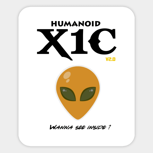 Humanoid v2 Sticker by donyournotion